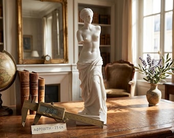 Venus de Milo, pequeña estatua griega hecha a mano, escultura de la diosa Afrodita, 23 cm / 9 pulgadas, decoración clásica para el hogar y la oficina, regalo de historia antigua