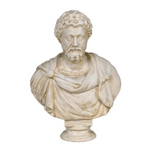 Mark Aurelius Roman Kaiser Stoischer Philosoph Büste Kopf Porträt Skulptur Statue Gips