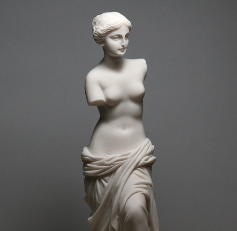 Aphrodite Venus De Milo Greek Goddess Handmade Statue image 0