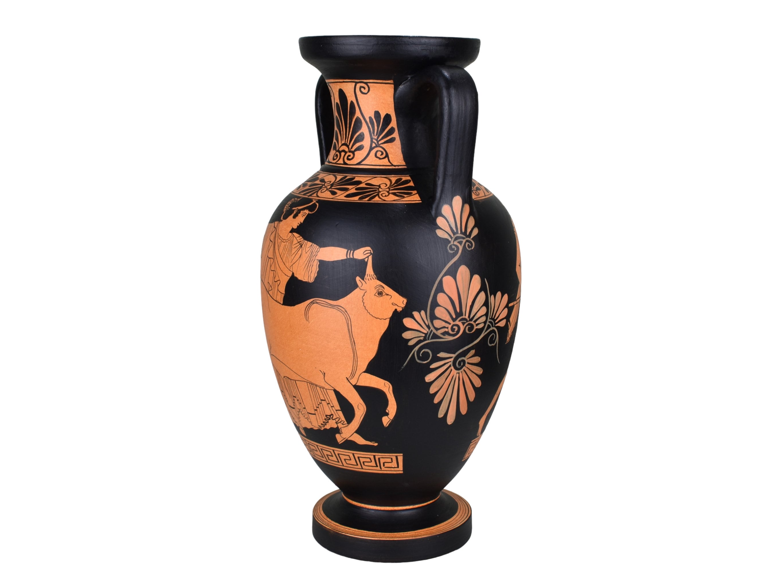Rape of Europa Europe and Bull God Zeus Vase Ancient Greek Pottery