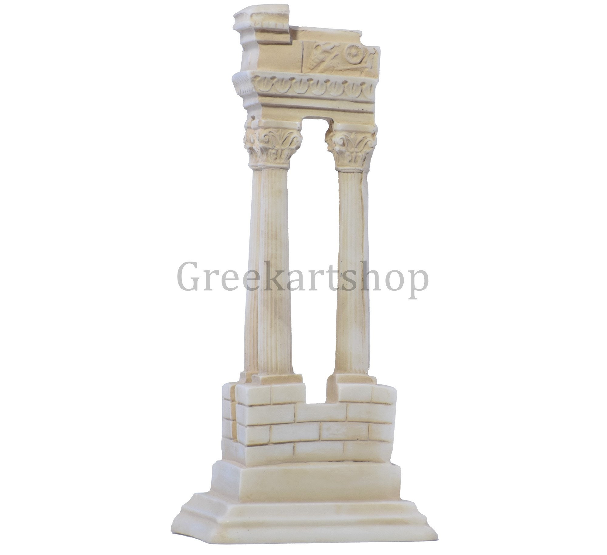Ancient Greek Temple Ruins Corinthian Order Columns Cast