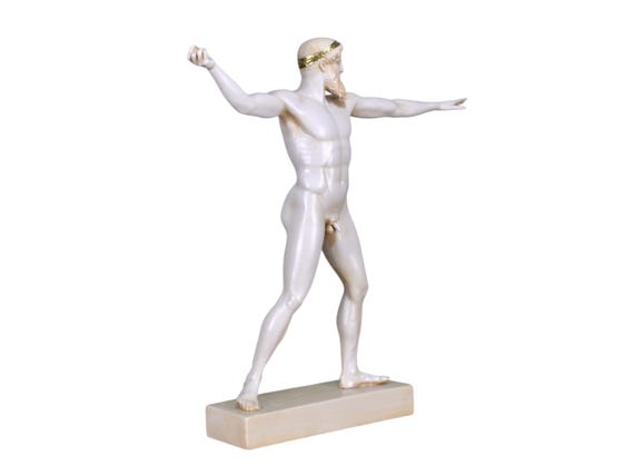 ☆☆古代バクトリア☆複合体石像 ：腕のある男性像 男性像、ギリシャの原型からローマの彫像、ローマ文明