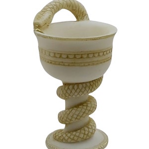 Bowl of Hygieia Greek Goddess of Health Symbol of Pharmacy Cup Chalice Snake image 2