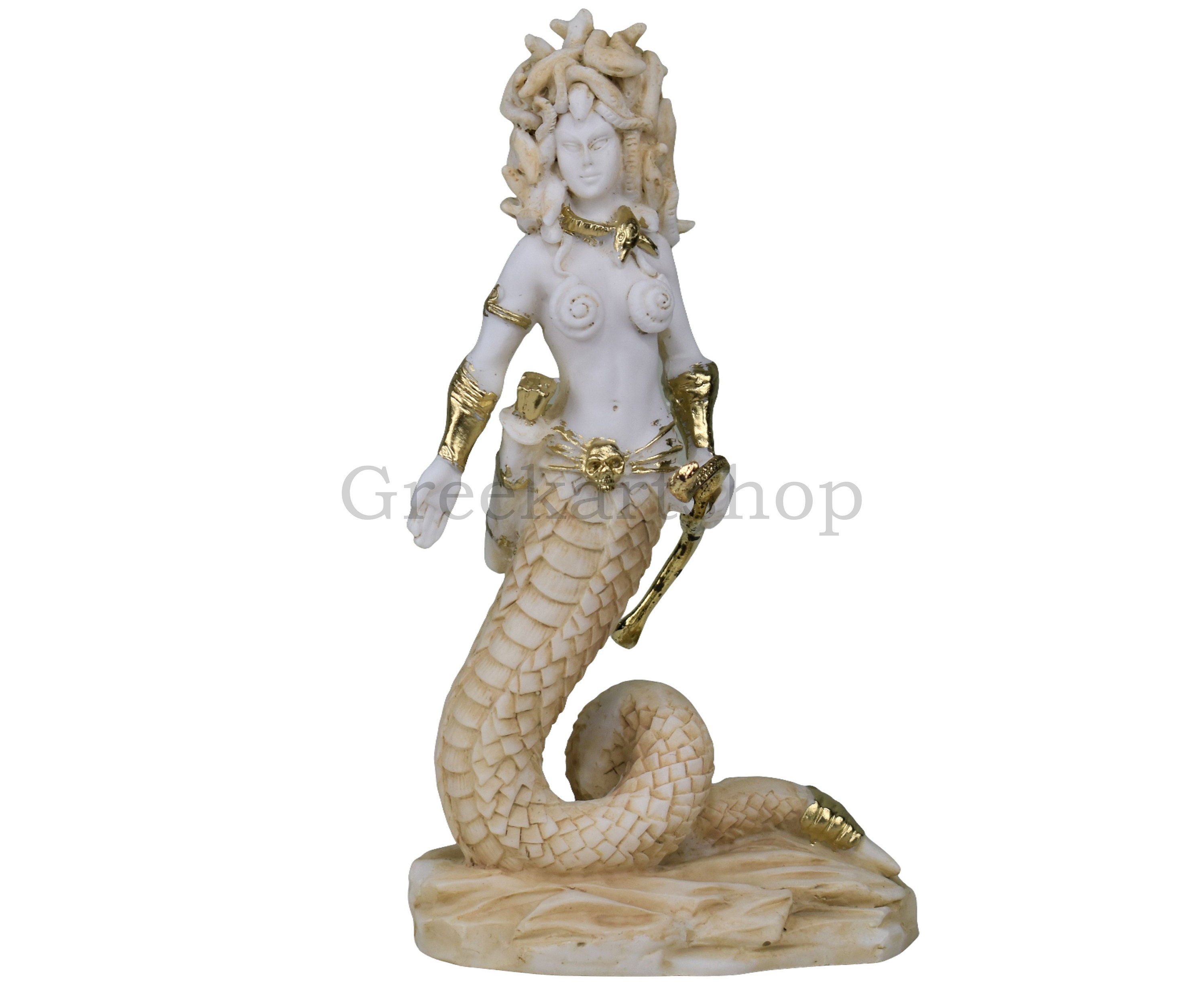 Gorgon Medusa Snake Hair Woman Female Symbol Greek Roman Statue