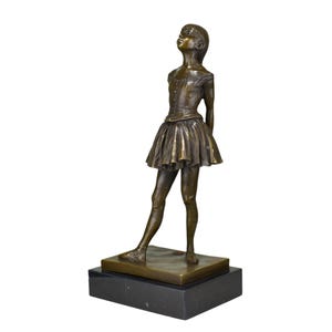 Die kleine vierzehnjährige Tänzerin von Degas Art-Deco-Stil Real Bronze Metal Kunst Skulptur Figur Statue