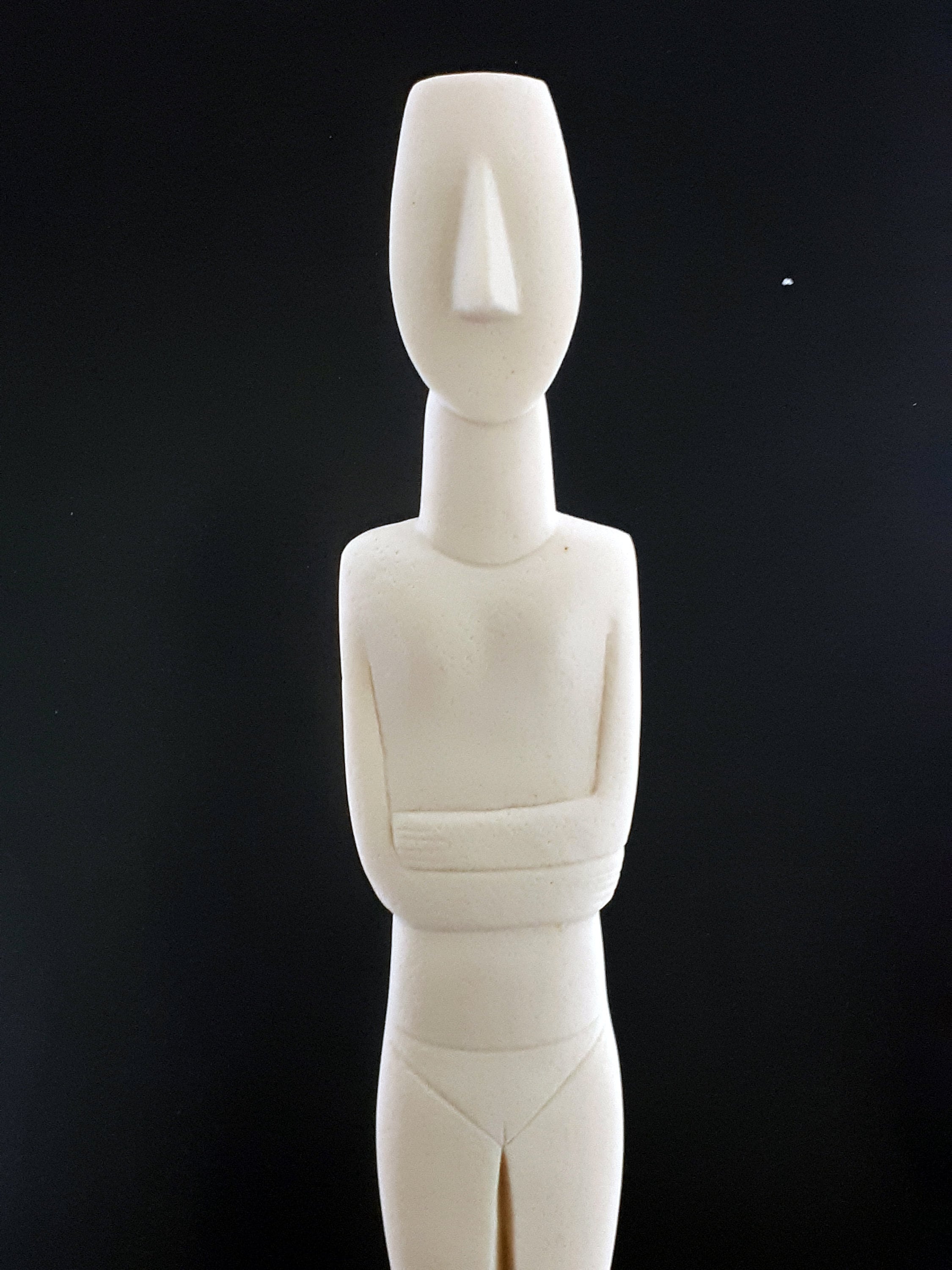 greekartshop Head of Cycladic Figurine Idol Greek Modern Art Statue Sculpture Museum 6.9΄΄
