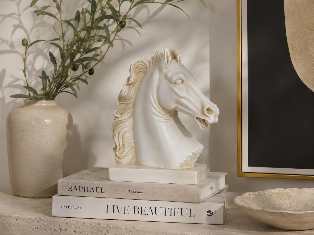 Horse Head Statue - Ancient Greek Marble Sculpture - Hellenistic