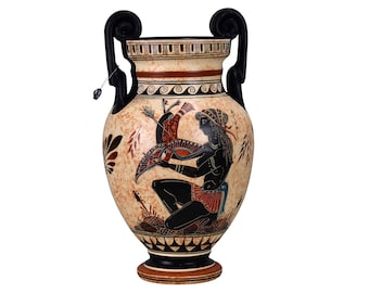 Vaso anfora Dea Diana Artemide e Atena Antica ceramica greca Ceramica