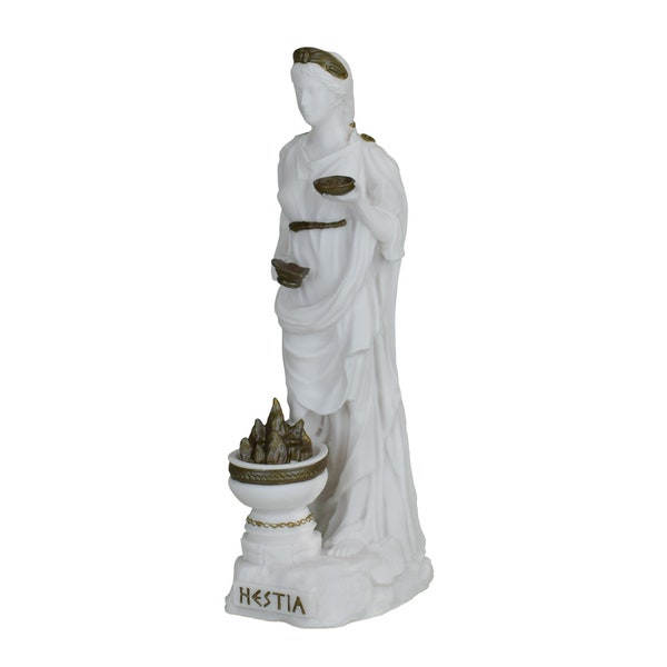 Hestia Vesta Statue Goddess of Home & Family Greek Statue Sculpture Figure 8.66 inches / 22 cm