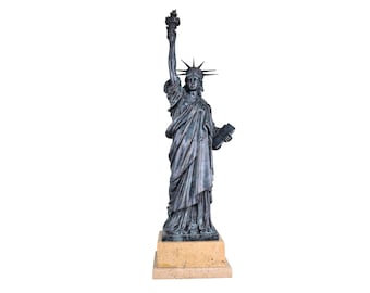 Freiheitsstatue New York Real Bronze Metal Art große Skulptur Roman Goddes Liberta Marmorsockel