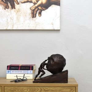 Myth Punishment of Sisyphus Ancient Greece Resin Sculpture Statue