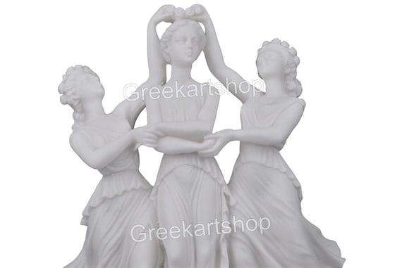 Three Graces Charites Greek Roman Goddesses of Beauty Statue Sculpture
