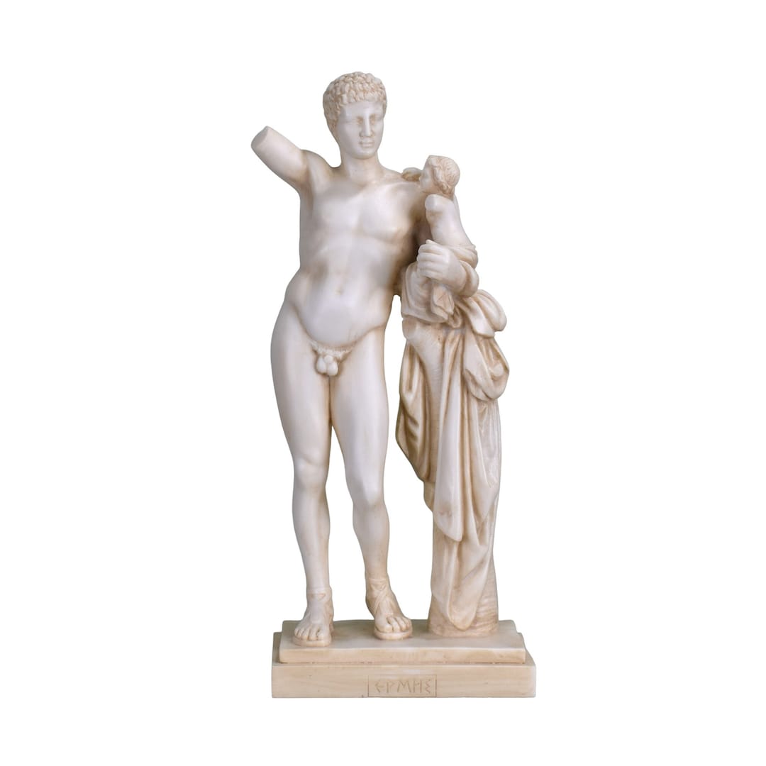 Hermes of Praxiteles and Infant Dionysus Olympia Greek Roman image