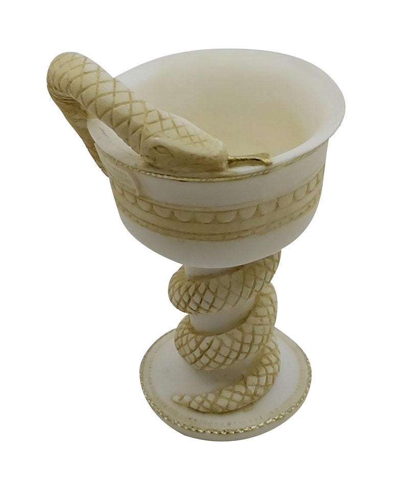 Bowl of Hygieia Greek Goddess of Health Symbol of Pharmacy Cup Chalice Snake image 6
