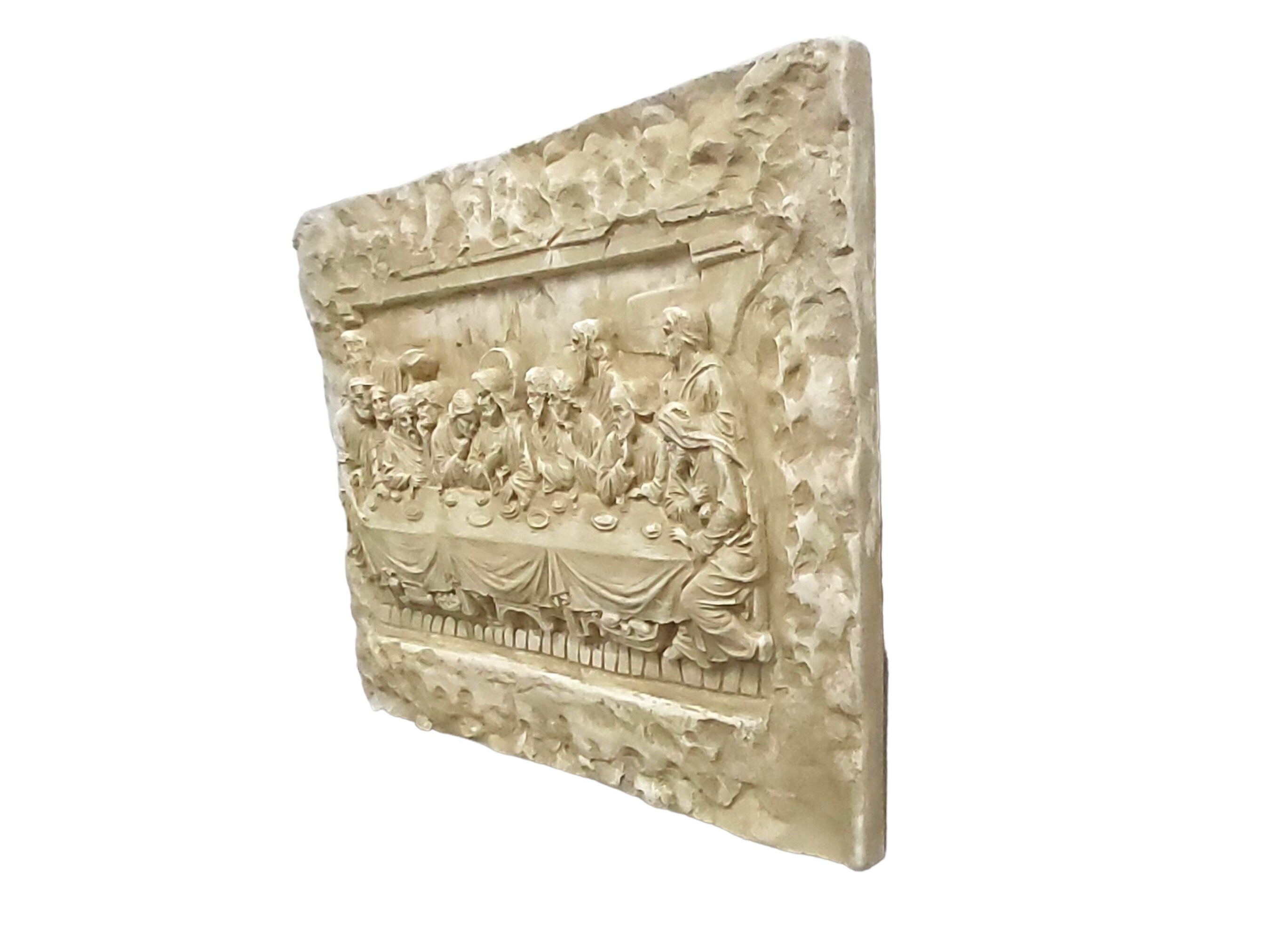 最後の晩餐の浅浮彫彫刻 - レオナルド・ダ・ヴィンチの鋳石壁画 - Etsy