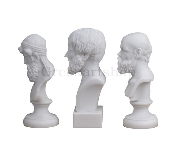 SOCRATES ARISTOTLE PLATO Set Greek Philosophers Bust Head - Etsy