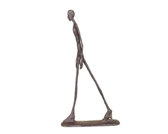 Walking Man Statue Sculptuur van Giacometti Real Bronze Replica Vintage Collectible Art Figurine Home Decor