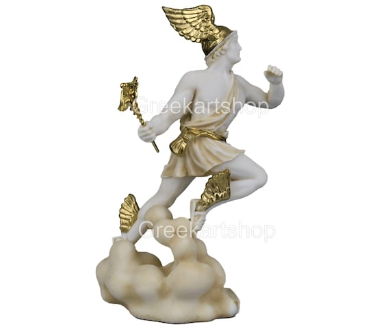 Flying Hermes Mercury Greek Roman God Messenger Statue - Etsy