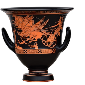 Phaethon Krater Helius the Sun and Star Gods   Ancient Greek Ceramic Vase Pottery Museum