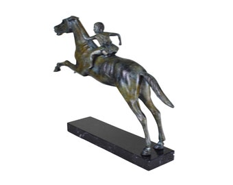 アルテミシオンの騎手 古代ギリシャ青銅馬彫刻 - 美術館の複製 - Etsy 日本