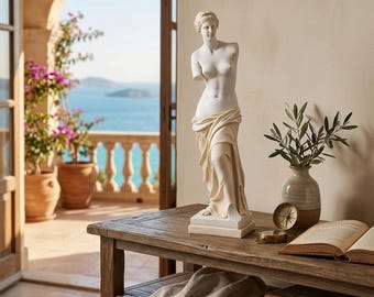 Venus de Milo Statue - Handmade Cast Marble Greek Goddess Sculpture