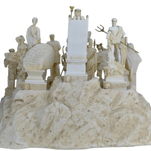 Set 12 Greek Olympian Gods Statues - Complete Pantheon Collection - Mythology Art image 5