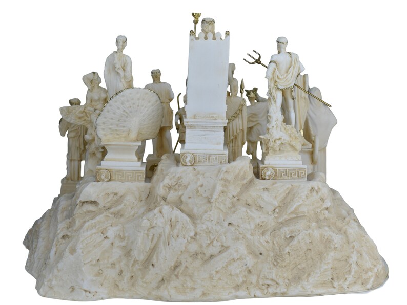 Set 12 Greek Olympian Gods Statues - Complete Pantheon Collection - Mythology Art image 5
