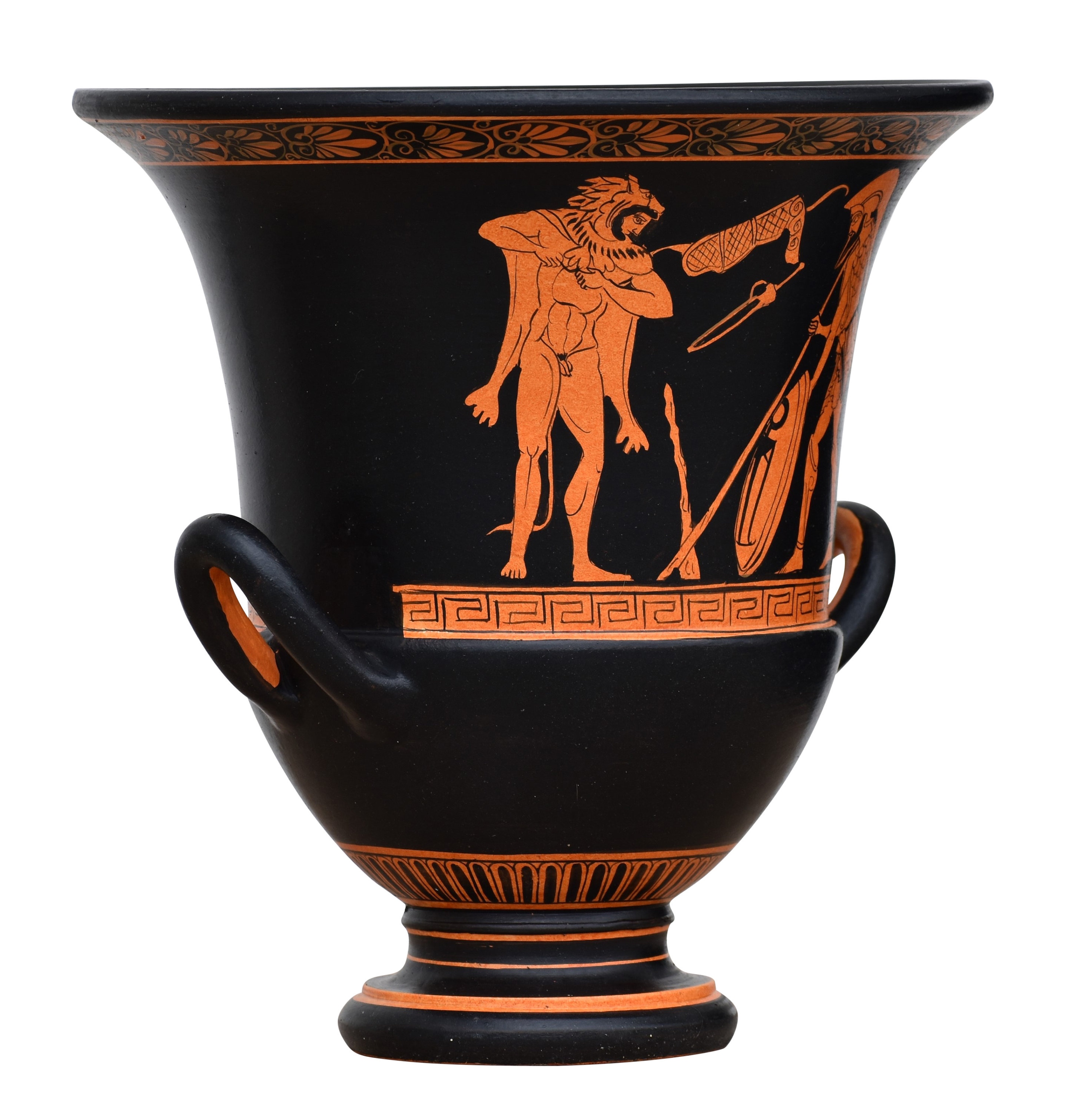 ガニュメデスとギリシャ神ゼウスのクラテル花瓶同性愛古代ギリシャ陶器