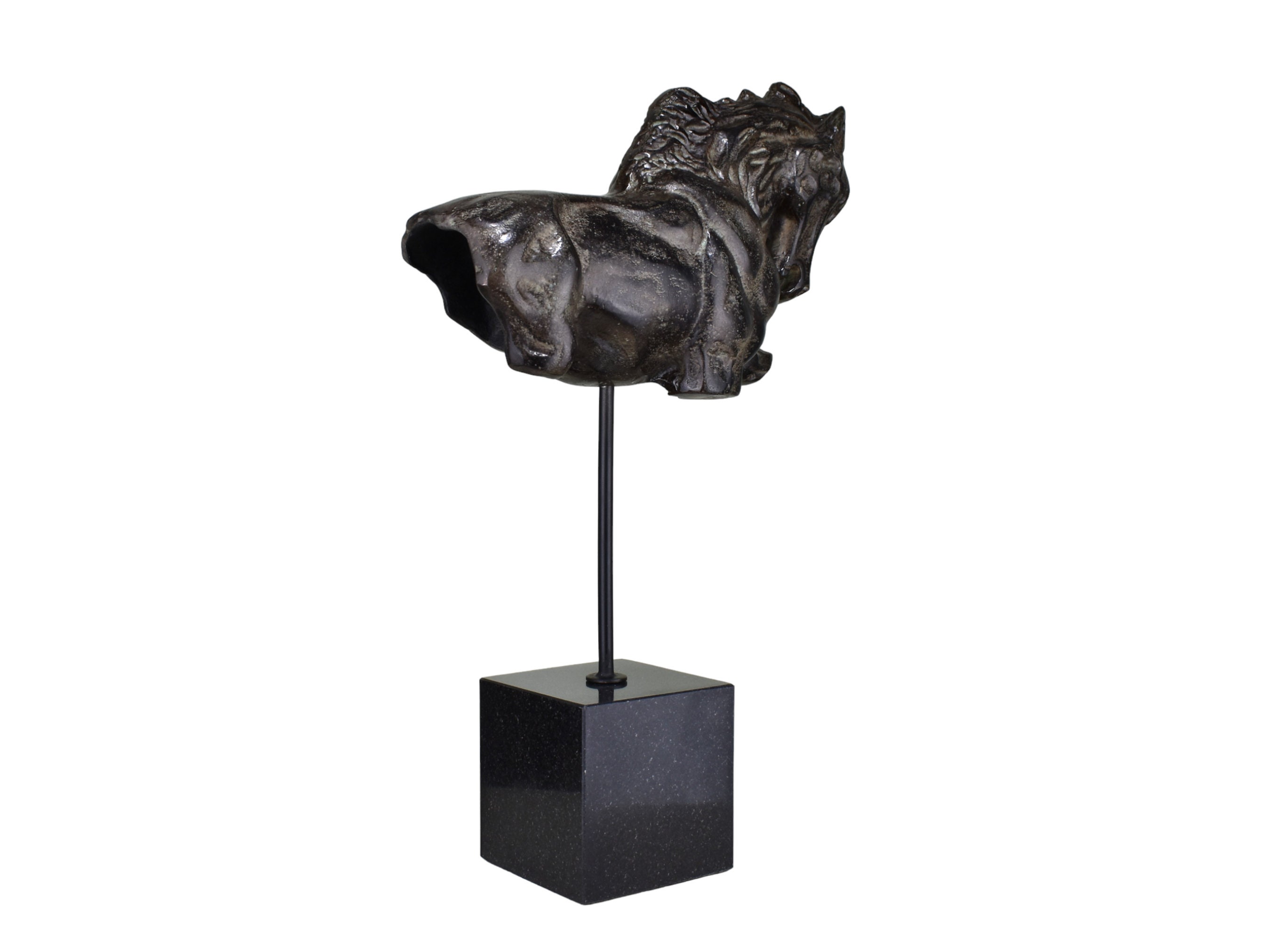 馬の像彫刻金属アート装飾抽象ヴィンテージ天然大理石ベース - Etsy 日本