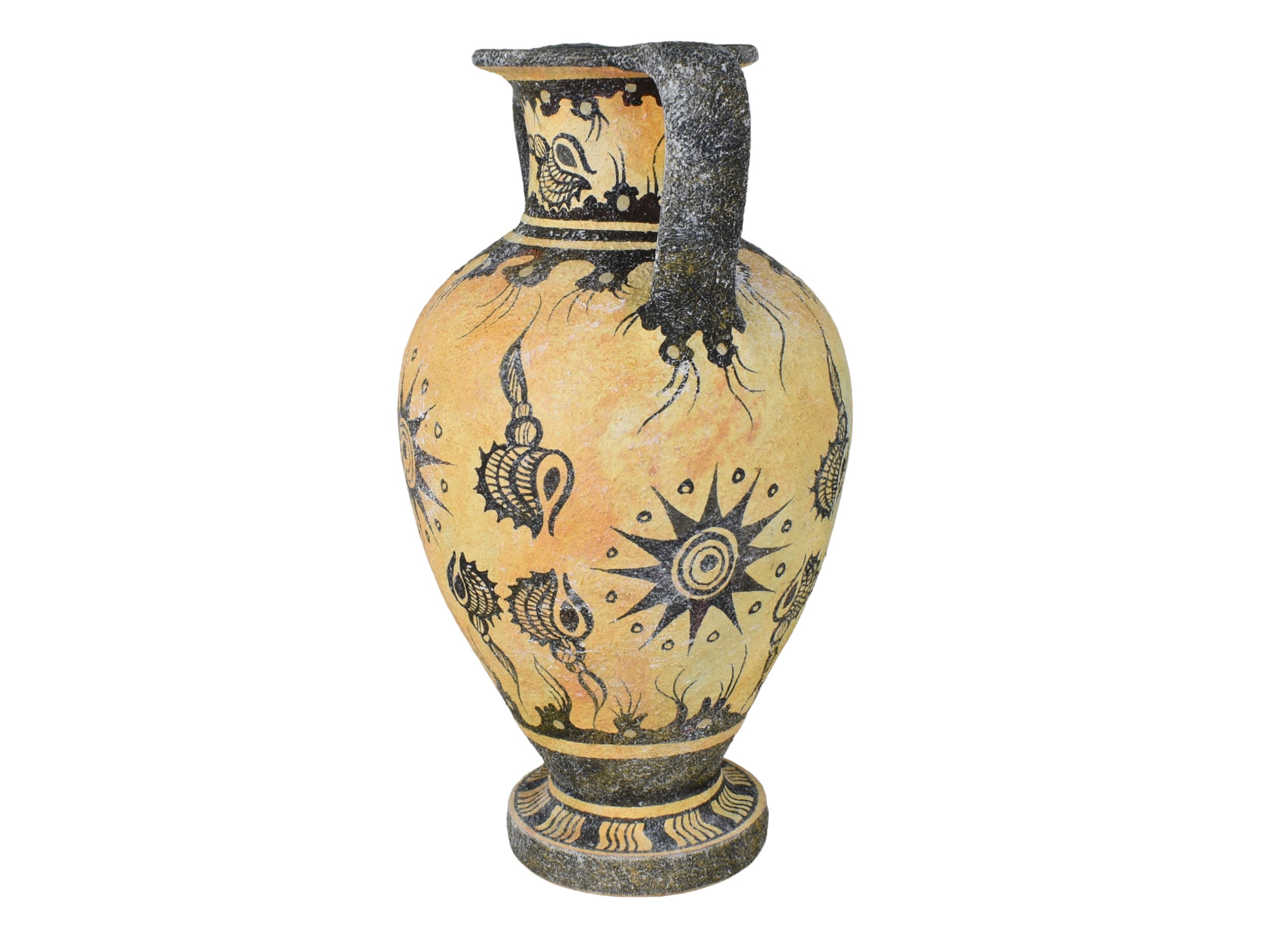 Minoan Marine Style Sea Starfish Shells Amphora Ceramic Vase