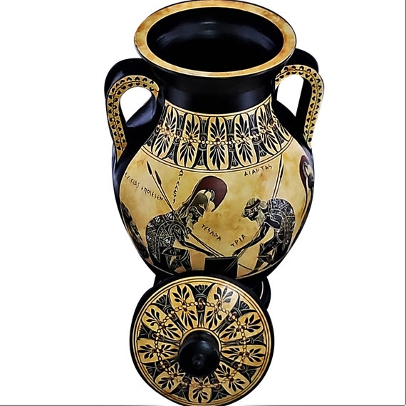 Achilles Ajax Exekias Ancient Greek Amphora Vase Museum Etsy