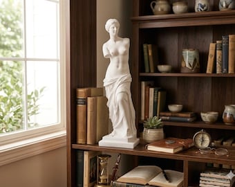 Venus de Milo Statue - Cast Marble Greek Goddess Sculpture, 15.5 inches