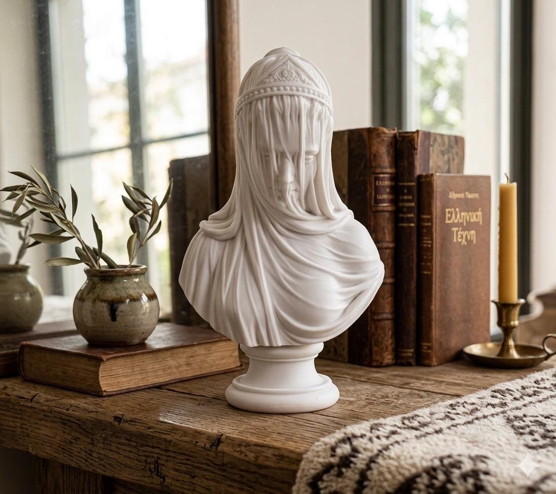 Veiled lady bust - Etsy 日本