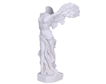 Nike Victory of Samothrace Winged  Goddess Cast Marble Greek Statue Sculpture 14.17inches - 36 cm