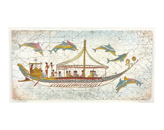 Minoan civilization, 2nd millennium b.C. Fresco depicting a light