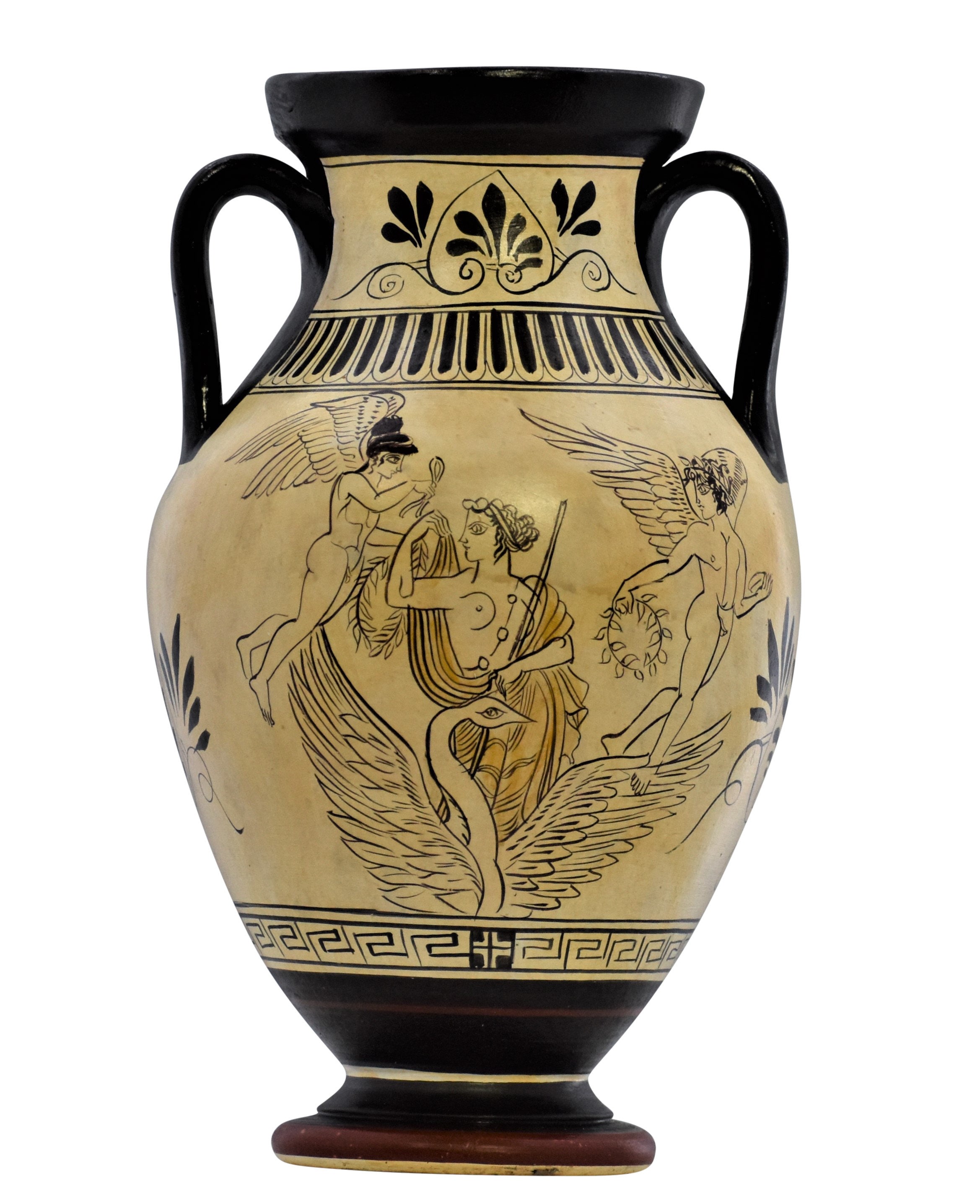 花瓶 ASTIER de VILLATTE   Aphrodite Vase Goddess Aphrodite Riding Swan With Love Gods Vase Ancient