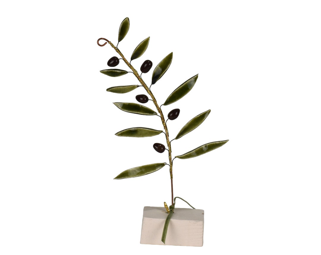 Olive Leaf Symbol of Peace Sculpture Ornament Handmade Art Etsy