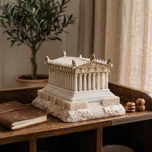 パルテノン神殿の像、古代ギリシャのアクロポリスの彫刻、鋳造大理石