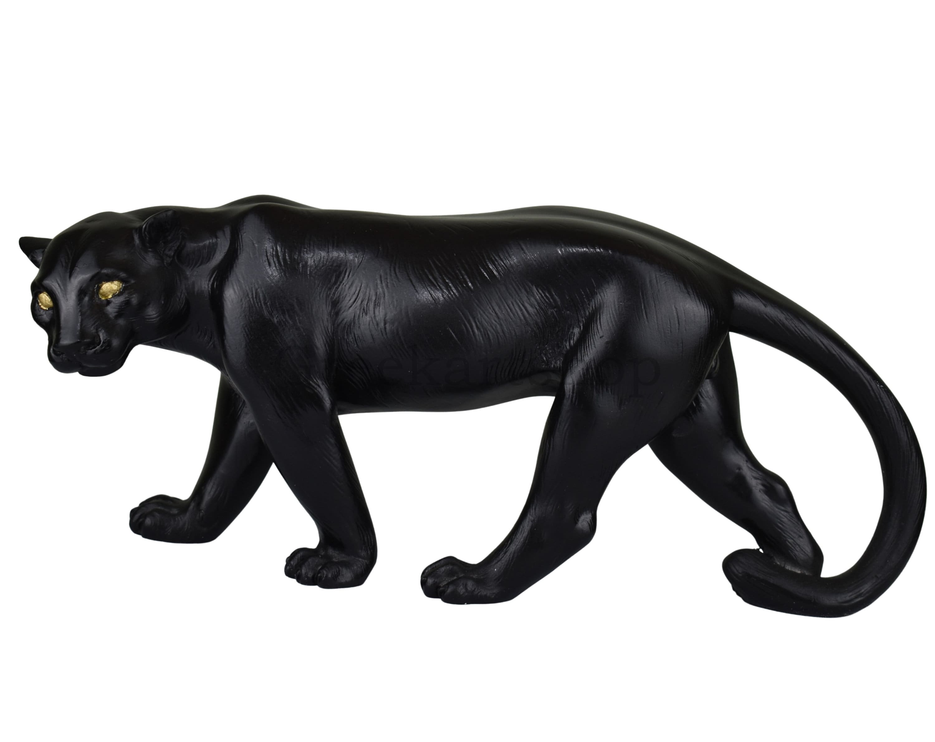 Buy Puma Panther Cougar Statue Sculpture Figure Cast Marble Online in India -