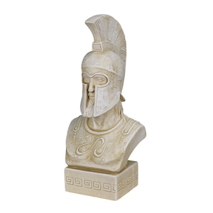 Leonidas bust Head Spartan King Warrior Greek Statue Sculpture cast stone