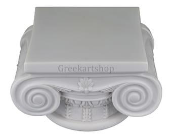 ancien griechischer ionischer säulenkapitell Basis für Statue Skulptur klassische Architektur Dekor