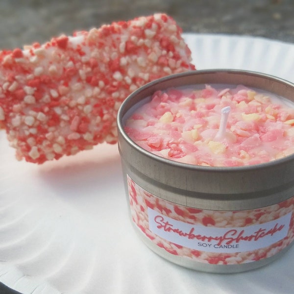 Strawberry Shortcake Soy Candle | Little Witch Candles