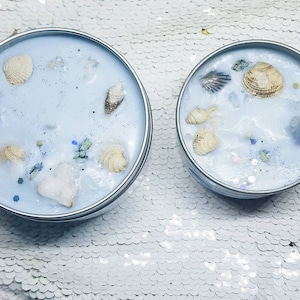 Ocean Magic Soy candle | Ocean breeze scent seashell candle | Little Witch Candles