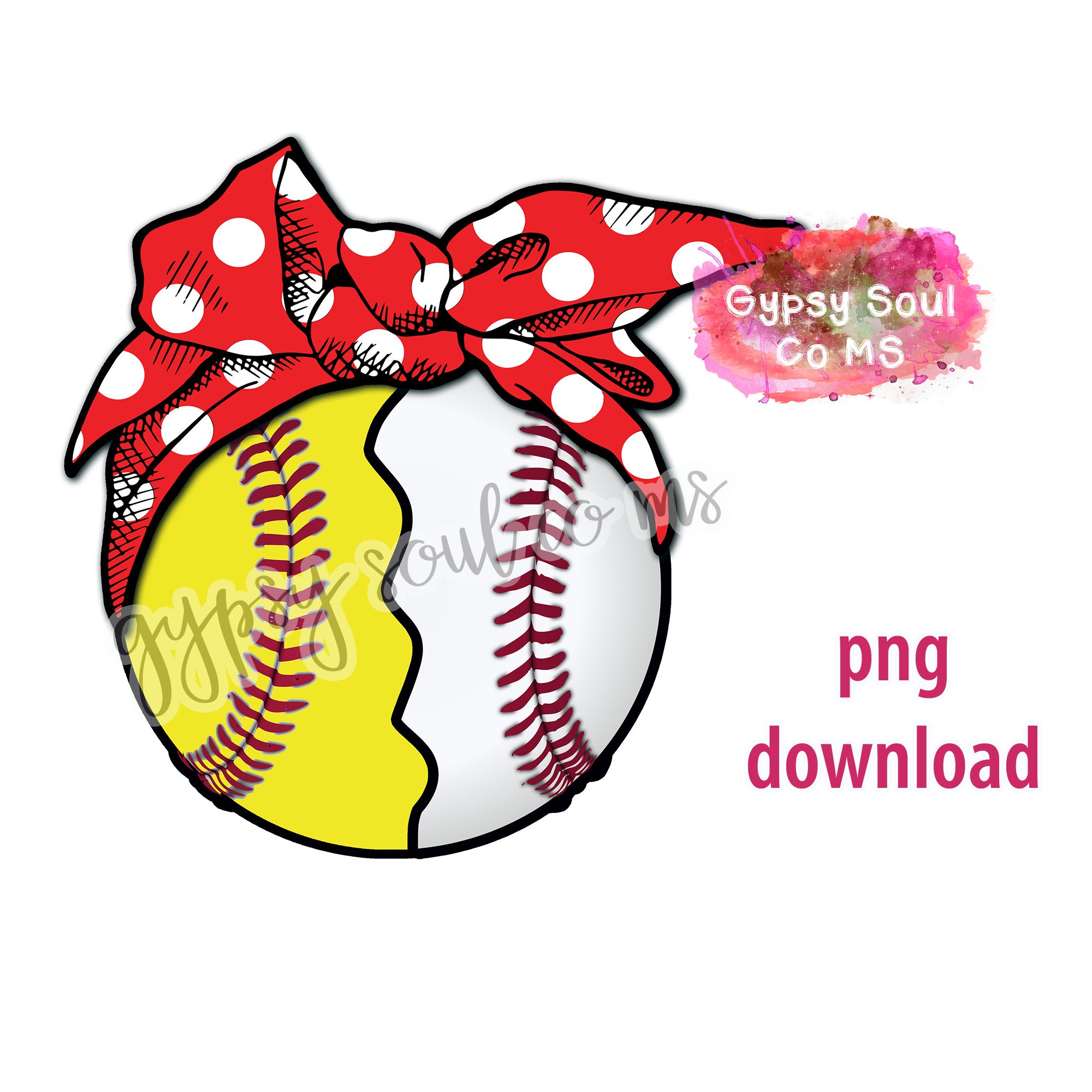 Baseball Softball L Bandana L Bow L PNG DIGITAL DOWNLOAD | Etsy