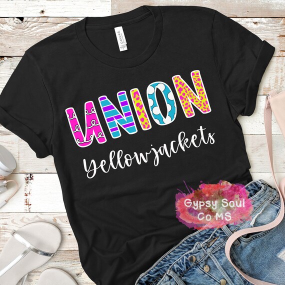 Union Yellowjackets Adult Bella Canvas 