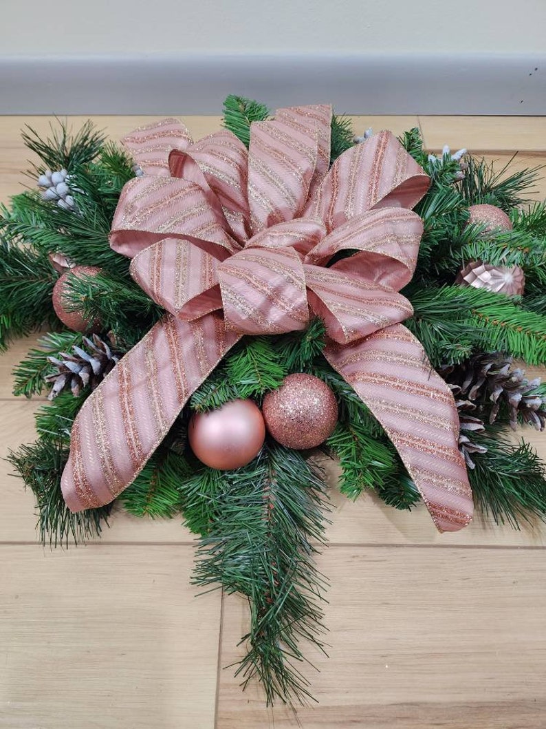 Winter/christmas Grave Blanket Pillow Cemetery Arrangement Etsy