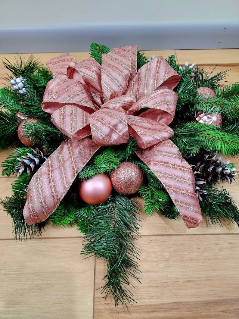 Winter/christmas Grave Blanket Pillow Cemetery Arrangement Etsy