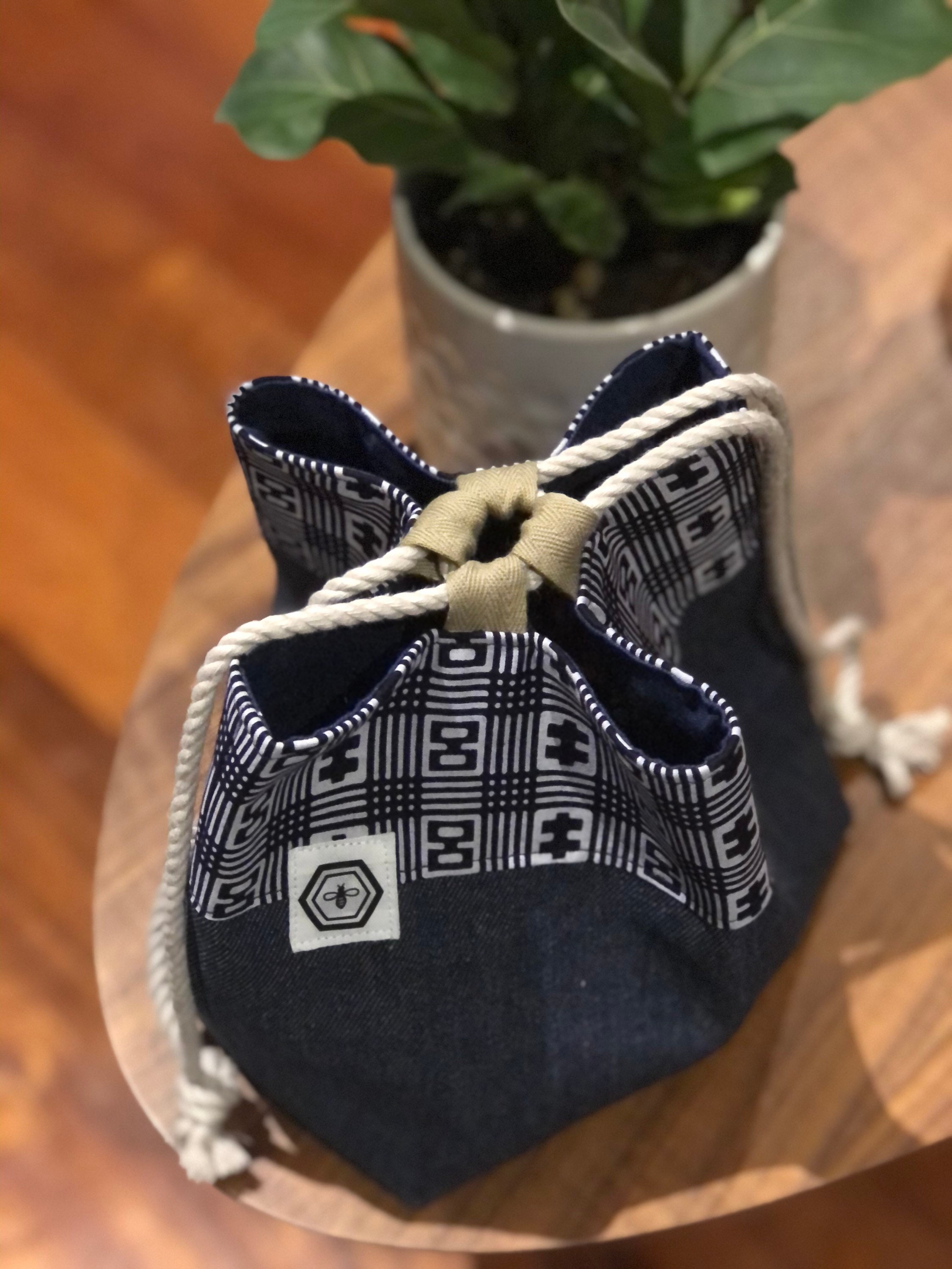 Japanese vintage kimono fabric rice bag komebukuro bag Etsy