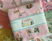 Easter Egg Hunt 5 quot Stacker by Natalia Juan Abello for Riley Blake Designs, (42) 5-Inch Quilt Squares, Easter Pastel Charm Pack