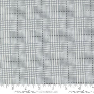 Farmhouse Flannels III Pewter Box Plaid Yardage by Primitive Gatherings for Moda Fabrics, 49277 14F Sold by the Yard, Cotton